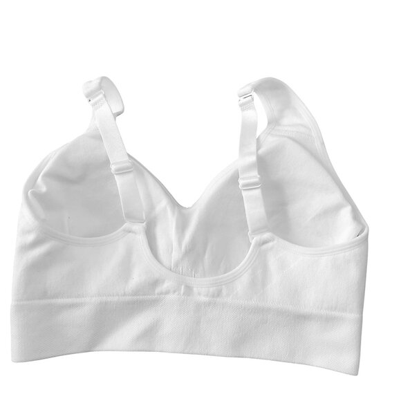 PUMA Sm 2 Pack Seamless Athletic Sports Bra Set Adjustable Cross Back Activewear - Picture 6 of 15